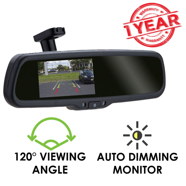 Reverse camera & sensor with auto-brightness adjusting monitor (in-mirror) RPS-2000