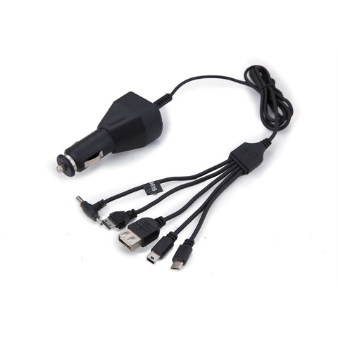 Blackcat Car Mobile Charger with 6-in-1 Cable for Nokia, Sony, Samsung, Micro USB