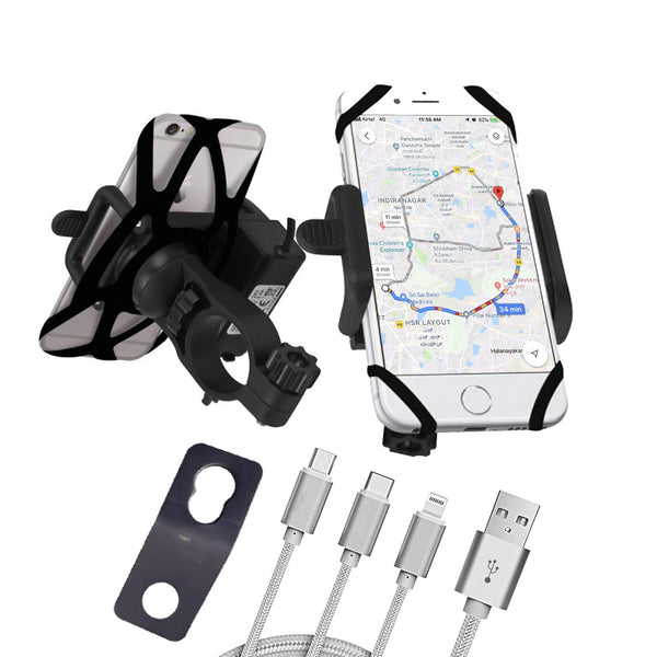 Blackcat Bike scooter Mobile Holder with charger for bikes & scooter v2 (2019)